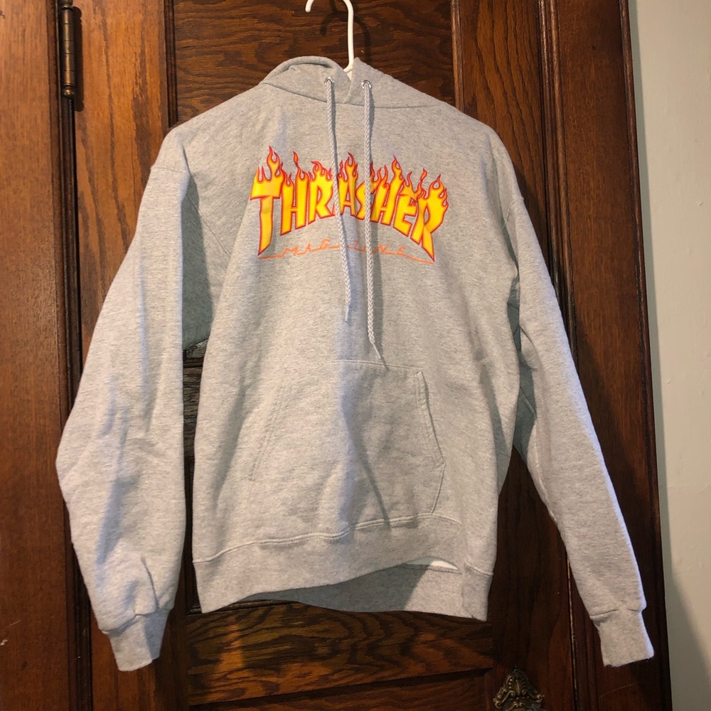 grey thrasher hoodie